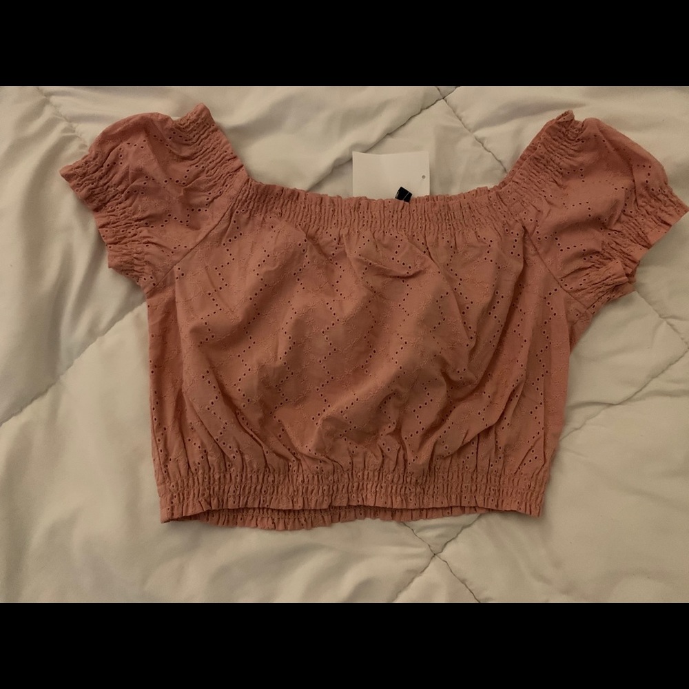 Off the shoulder crop top